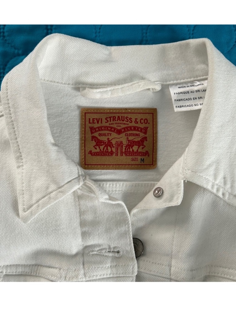 Levi's White Jean Jacket - Classic Cotton